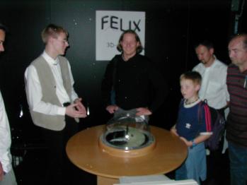 Photo from th LASER 2001 exhibition. 
